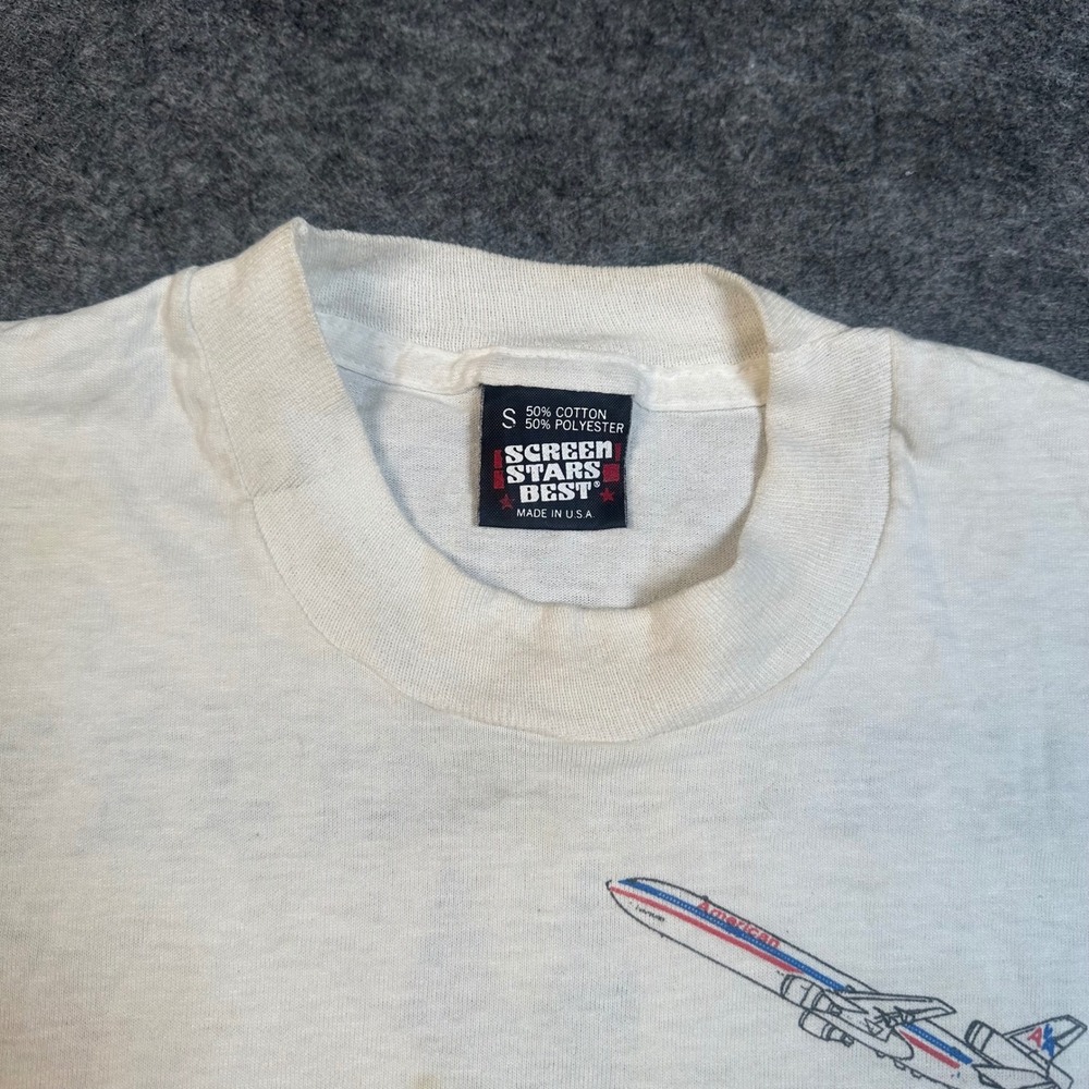 VTG 90s Single Stitch American Airlines Australian Soccer Shirt Small - Picture 10 of 14